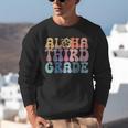 Retro Aloha Third Grade Teacher Summer Vacation Beach Hawaii Unisex Sweatshirt, funny gift Retro Aloha Third Grade Teacher Summer Vacation Beach Hawaii Unisex Sweatshirt, funny gift