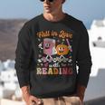 Retro Fall In Love With Learning Pumpkin Autumn Teacher Unisex Sweatshirt, funny gift Retro Fall In Love With Learning Pumpkin Autumn Teacher Unisex Sweatshirt, funny gift