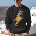 Retro Pencil Pencil Back To School Teacher Student Unisex Sweatshirt, funny gift