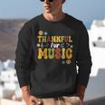Retro Thankful For Music Floral Music Teacher Thanksgiving Men Women Unisex Sweatshirt, funny gift