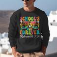 School's Out Forever Retirement 2026 Retro Retired Teacher Unisex Sweatshirt, funny gift