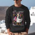 Silly Goose Teacher Club Animal Lover Groovy Teacher Unisex Sweatshirt, Groovy Teacher Sweatshirts, funny gift