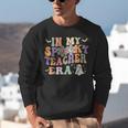 In My Spooky Teacher Era Groovy Hippie Retro Ghost Halloween Men Women Kids Unisex Sweatshirt, Groovy Teacher Sweatshirts, funny gift