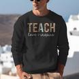 Teach Love Inspire Leopard Back To School Cute Teacher Men Women Girls Kids Unisex Sweatshirt, funny gift