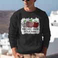 Teach Love Inspire Pre-k Teacher Apple Leopard Red Plain Unisex Sweatshirt, funny gift