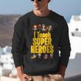 I Teach Super Heroes Comic Book Hero Teacher School Unisex Sweatshirt, Super Teacher Sweatshirts, funny gift