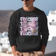 Teacher Bow Pencil Flowers Teacher Back To School Unisex Sweatshirt, funny gift Teacher Bow Pencil Flowers Teacher Back To School Unisex Sweatshirt, funny gift