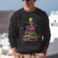 Teacher Crayon Christmas Tree Lights Student School Xmas Unisex Sweatshirt, funny gift