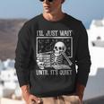 Teacher Halloween Shirt I'Ll Just Wait Until It's Quiet Unisex Sweatshirt, funny gift