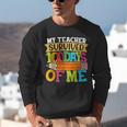 My Teacher Survived 100 Days Of Me 100th Day Of School Kids Unisex Sweatshirt, funny gift My Teacher Survived 100 Days Of Me 100th Day Of School Kids Unisex Sweatshirt, funny gift
