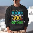 My Teacher Survived 100 Days Of Me Dab 100 Days Of School For Men Women Kids Unisex Sweatshirt, funny gift My Teacher Survived 100 Days Of Me Dab 100 Days Of School For Men Women Kids Unisex Sweatshirt, funny gift