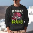 Teachers Love Brains Skeleton Halloween Teacher Funny Unisex Sweatshirt, funny gift Teachers Love Brains Skeleton Halloween Teacher Funny Unisex Sweatshirt, funny gift