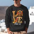 Thanksgiving Love Pre-K Teacher Turkey Autumn Fall For Men Women Girls Kids Unisex Sweatshirt, funny gift