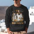 TK Boo Crew Preppy Halloween Floral Ghost TK Teacher Team TK Unisex Sweatshirt, funny gift