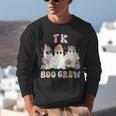 TK Boo Crew Retro Groovy Halloween Floral Ghost TK Teacher Unisex Sweatshirt, Groovy Teacher Sweatshirts, funny gift TK Boo Crew Retro Groovy Halloween Floral Ghost TK Teacher Unisex Sweatshirt, Groovy Teacher Sweatshirts, funny gift