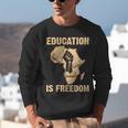 History Education Is Freedom African Map Black Teacher Unisex Sweatshirt, History Teacher Sweatshirts, funny gift