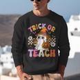 Trick Or Teach Cute Ghost Coffee Pumpkins Halloween Teacher Unisex Sweatshirt, funny gift Trick Or Teach Cute Ghost Coffee Pumpkins Halloween Teacher Unisex Sweatshirt, funny gift