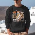 Trick Or Teach Groovy Teacher Halloween Floral Ghost Unisex Sweatshirt, Groovy Teacher Sweatshirts, funny gift