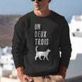Un Deux Trois Cat Shirt French Teacher Unisex Sweatshirt, funny gift