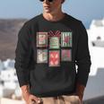 Vintage Preppy Very Merry Teacher Santa Stamps Christmas Unisex Sweatshirt, funny gift Vintage Preppy Very Merry Teacher Santa Stamps Christmas Unisex Sweatshirt, funny gift