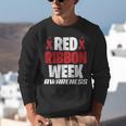We Wear Red For Red Ribbon Week Awareness Mothers Teachers Unisex Sweatshirt, funny gift We Wear Red For Red Ribbon Week Awareness Mothers Teachers Unisex Sweatshirt, funny gift