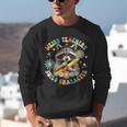 Weird Teachers Build Character Raccoon Colourful Floral Unisex Sweatshirt, funny gift