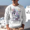 100 Days Of School Girls Teacher 100th Day Unicorn Outfit Unisex Sweatshirt, funny gift