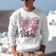 4th Fourth Grade Vibes Back To School Coquette Teacher Girl Unisex Sweatshirt, 4th Grade Teacher Sweatshirts, funny gift
