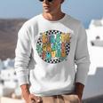 Back To School Groovy Teacher 1st First Grade Crew Squad Unisex Sweatshirt, Groovy Teacher Sweatshirts, First Grade Teacher Sweatshirts, funny gift