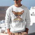 Chihuahua 100 Days Of School Rainbow Glasses Teacher Unisex Sweatshirt, funny gift Chihuahua 100 Days Of School Rainbow Glasses Teacher Unisex Sweatshirt, funny gift