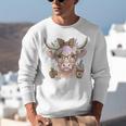 Cute Floral Highland Cow Back To School For Women Teacher Unisex Sweatshirt, funny gift Cute Floral Highland Cow Back To School For Women Teacher Unisex Sweatshirt, funny gift
