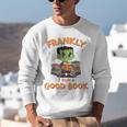 Cute Halloween Teacher Librarian Frankenstein Reading Books Unisex Sweatshirt, funny gift Cute Halloween Teacher Librarian Frankenstein Reading Books Unisex Sweatshirt, funny gift