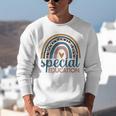 Cute Special Education Leopard Print SPED Teacher Idea Unisex Sweatshirt, funny gift
