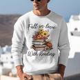 Fall In Love With Reading Book Autumn Teachers Pumpkins Unisex Sweatshirt, funny gift Fall In Love With Reading Book Autumn Teachers Pumpkins Unisex Sweatshirt, funny gift