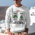 First Educate Then Celebrate Christmas Teacher Winter Break Unisex Sweatshirt, funny gift First Educate Then Celebrate Christmas Teacher Winter Break Unisex Sweatshirt, funny gift