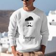 French Teacher Halloween Bonjour Ghost Unisex Sweatshirt, funny gift French Teacher Halloween Bonjour Ghost Unisex Sweatshirt, funny gift