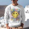 Happy Dot Day Hippie Flowers Smile Face Groovy Teacher Kids Unisex Sweatshirt, Groovy Teacher Sweatshirts, funny gift Happy Dot Day Hippie Flowers Smile Face Groovy Teacher Kids Unisex Sweatshirt, Groovy Teacher Sweatshirts, funny gift