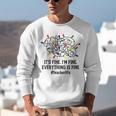 It's Fine I'm Fine Christmas Lights Teacher Xmas Unisex Sweatshirt, funny gift