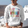 Its Okay To Feel All The Feels Mood Color Crayons Teacher Unisex Sweatshirt, funny gift Its Okay To Feel All The Feels Mood Color Crayons Teacher Unisex Sweatshirt, funny gift