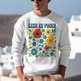 Leer Es Poder Cute Floral Boho Spanish Teacher Reading Unisex Sweatshirt, funny gift Leer Es Poder Cute Floral Boho Spanish Teacher Reading Unisex Sweatshirt, funny gift