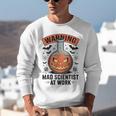 Mad Scientist Pumpkin Science Teacher Halloween Costume Kids Unisex Sweatshirt, Science Teacher Sweatshirts, funny gift