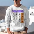 Math Teacher Halloween Costume Calculator Math Pun Unisex Sweatshirt, funny gift