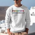 Music Teacher Hearts Music Teaching Unisex Sweatshirt, funny gift