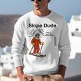 Nerdy Slope Dude Geometry Algebra Math Teacher Unisex Sweatshirt, funny gift