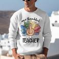 One Thankful Teacher Turkey Pencil Thanksgiving Teachers Unisex Sweatshirt, funny gift One Thankful Teacher Turkey Pencil Thanksgiving Teachers Unisex Sweatshirt, funny gift