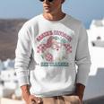 Retro Pink Christmas Santa's Favorite Art Teacher Artist Unisex Sweatshirt, funny gift