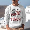 Teachers Oh What Fun It Is To Teach Cute Red Plaid Reindeer Unisex Sweatshirt, funny gift Teachers Oh What Fun It Is To Teach Cute Red Plaid Reindeer Unisex Sweatshirt, funny gift