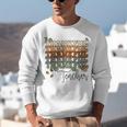 Thankful Teacher Thanksgiving Fall Pumpkin Turkey Unisex Sweatshirt, funny gift
