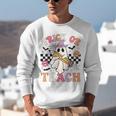 Trick Or Teach Groovy Teacher Halloween Retro Floral Ghost Unisex Sweatshirt, Groovy Teacher Sweatshirts, funny gift Trick Or Teach Groovy Teacher Halloween Retro Floral Ghost Unisex Sweatshirt, Groovy Teacher Sweatshirts, funny gift