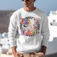 Trick Or Teach Retro Groovy Halloween Teacher Unisex Sweatshirt, Groovy Teacher Sweatshirts, funny gift Trick Or Teach Retro Groovy Halloween Teacher Unisex Sweatshirt, Groovy Teacher Sweatshirts, funny gift